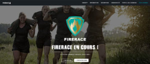 Capture de la page d'accueil du site Firerace